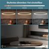 doporro Pendelleuchte Pendellampe Hängeleuchte höhenverstellbar stufenlos dimmbar Luvina01, Farbtemperatur von 3000–6000K einstellbar, LED-Pendellampe Bild 3