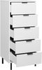Kommode Erna 51x45x123 Kreidegrau matt Lack 14727-Q Bild 3