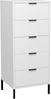 Kommode Erna 51x45x123 Kreidegrau matt Lack 14727-Q Bild 2