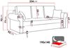 Schlafsofa Olimpia, Farbe: Mono 244 Bild 4