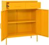 vidaXL Lagerschrank Senfgelb 80x35x101,5 cm Stahl 336155 Bild 5