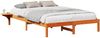 vidaXL Bettrahmen Wachsbraun 140 x 200 cm Massives Kiefernholz 873189 Bild 2