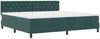 vidaXL LED Boxspringbett mit Matratze Dunkelgrün 200 x 200 cm Samt 3342611 Bild 2