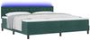 vidaXL LED Boxspringbett mit Matratze Dunkelgrün 200 x 200 cm Samt 3342611 Bild 3