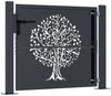 vidaXL Gartentor Anthrazit 100x100 cm Stahl Baum-Design 153155 Bild 4
