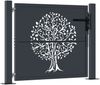 vidaXL Gartentor Anthrazit 100x100 cm Stahl Baum-Design 153155 Bild 2