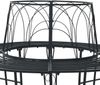 vidaXL Baumbank 8-Sitzanzahl Ø 160x89 cm Stahl Schwarz Rund 42029515 Bild 4