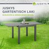 Juskys Gartentisch Laki 80x80 cm ausziehbar - Aluminium Esstisch zum Ausziehen - große Tischplatte - Alu Tisch Balkonmöbel Gartenmöbel Anthrazit Bild 2