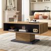 Moderner Couchtisch mit doppelseitigem Stauraum, großem Ablagefach und zusätzlichem Innenfach – vielseitiger Wohnzimmertisch mit praktischem Ordnungsdesign Bild 4