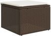 vidaXL 7-tlg. Garten-Sofagarnitur mit Kissen Braun Poly Rattan 3222882 Bild 4