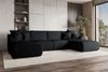 99rooms Gusto Wohnlandschaft Cordstoff POSO Schwarz mit Schlaffunktion Bild 2