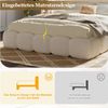 BlingBin Polsterbett Doppelbett, Wolkenbett mit Lattenrost, gepolstertem Kopfteil (hydraulisches Funktionsbett, 1-tlg, 160x200 cm), hydraulisches Stauraumbett mit Bouclé-Bezug, Doppelbett ohne Matratze Bild 3