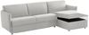 Dmora Schlafsofa mit Halbinsel Scordia, Verwandelbares Ecksofa für das Wohnzimmer, gepolstert, abnehmbar, 100 % Made in Italy, 260x160 h90 cm, Hellgrau Bild 5