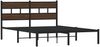vidaXL Bettgestell ohne Matratze mit Kopfteil Braun Eiche 140x200 cm 4017152 Bild 3