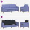 vidaXL Sofa Set mit Stauraum 2 pcs Jeans blau Polyester 3429245 Bild 4