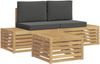 vidaXL Outdoor-Sofagarnitur 4 Stück 3392462 Bild 2