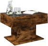 vidaXL LED-Couchtisch Räuchereiche 70x50x45 cm Holzwerkstoff 847536 Bild 5