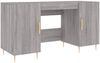 vidaXL Schreibtisch Grau Sonoma 140x50x75 cm Holzwerkstoff 829538 Bild 2