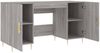 vidaXL Schreibtisch Grau Sonoma 140x50x75 cm Holzwerkstoff 829538 Bild 5