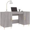 vidaXL Schreibtisch Grau Sonoma 140x50x75 cm Holzwerkstoff 829538 Bild 3