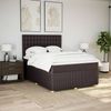 vidaXL Boxspringbett mit Matratze Dunkelbraun 140x190 cm Stoff 3294368 Bild 5