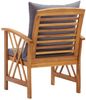 vidaXL Gartenstühle mit Kissen 2 Stk. Akazie Massivholz 310268 Bild 5
