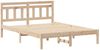 vidaXL Bettrahmen Braun 140 x 190 cm Massives Kiefernholz 872380 Bild 4