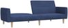vidaXL Schlafsofa 2-Sitzer Blau Stoff 375788 Bild 4