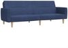 vidaXL Schlafsofa 2-Sitzer Blau Stoff 375788 Bild 2