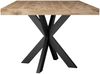Esstisch Elgin 1 210-310x80x100 Holzwerkstoff Schwarz/Viking Oak Bild 5