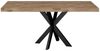 Esstisch Elgin 1 210-310x80x100 Holzwerkstoff Schwarz/Viking Oak Bild 3