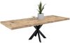 Esstisch Elgin 1 210-310x80x100 Holzwerkstoff Schwarz/Viking Oak Bild 2