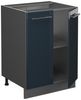 Küchenunterschrank Fame-Line Dunkelblau Hochglanz 60 cm , AP Marmor Vicco Bild 2
