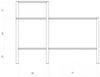 Bücherregal Regal SAGA Buche massiv 120x86x46 cm Bild 3