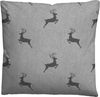 biberna 0840508 Melange-Flanell Bettwäsche HIRSCH KLEIN, sturmgrau, 1x 135x200 cm + 1x 80x80 cm Bild 2
