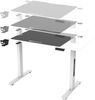 Höhenverstellbarer Tisch mit Rollen Stryn 120x60 cm Weiß [pro. tec] Bild 4