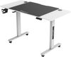 Höhenverstellbarer Tisch mit Rollen Stryn 120x60 cm Weiß [pro. tec] Bild 3