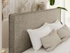 Design Polsterbett LUMARO CLASSIC 140 x 200 cm mit Lattenrost & 12cm hohen Füßen, Doppelbett mit Kopfteil, Konfigurierbar, Foam Matratze - Dunkelbeige Strukture - MIRO LUX Bild 3