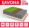 Matratze SAVONA 7 Zonen160x200 H3/H4 22 cm Kokos Latex Visco profilierter HR Schaum JERSEY Bild 5