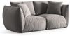Micadoni Sofa Chris 3-Sitzer Samt Grau Bild 2