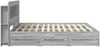 vidaXL Bettgestell mit Stauraum Grau Sonoma 180 x 200 cm Holzwerkstoff 3434066 Bild 5