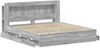 vidaXL Bettgestell mit Stauraum Grau Sonoma 180 x 200 cm Holzwerkstoff 3434066 Bild 4