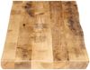 vidaXL Tischplatte mit Baumkante 120x40x3,8 cm Raues Mango Massivholz 370686 Bild 4