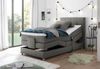 Boxspringbett 'MANOLO 2' in Stoff Elephant mit Motor 100x200 Bild 2
