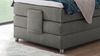 Boxspringbett 'MANOLO 2' in Stoff Elephant mit Motor 100x200 Bild 4