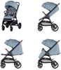 Chipolino Kombikinderwagen Ultera 2 in 1 Babyschale Fußabdeckung klappbar Korb hellblau Bild 3