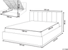 Bett mit Stauraum DREUX Samtstoff Hellbeige 180 x 200 cm Bild 2
