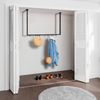 CLP Kleiderstange Fenton aus Metall für Deckenmontage mit 12 Kleiderhaken,120x80 cm Bild 3