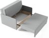Zweiersessel ASTRA II, 2-Sitzer Schlafsofa, Jugendsofa mit Schlaffunktion, ausziehbare Couch, mit Bettkasten, inkl. Kissen, Kronos 14, 85 x 97 x 120 cm Bild 4