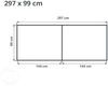 GFP Aluminium Hochbeet KINGSIZE DANIELA - 297 x 99 x 77 cm - Holzoptik, Stecksystem, langlebig Bild 5